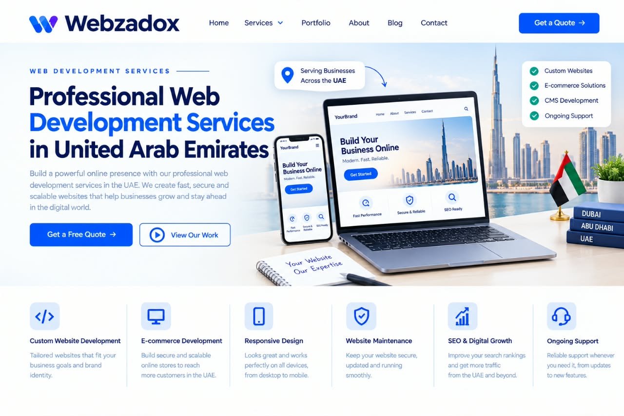 Best web development agency in UAE - Webzelia serving Dubai, Abu Dhabi and the Emirates